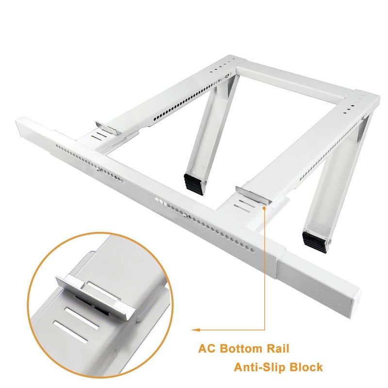 Jeacent Universal Window Air Conditioner Support Bracket No Drilling ,No Tools, Heavy-Duty Window AC Bracket Supports Up to 200lbs, Fits Single or Double Hung Windows - Image 5